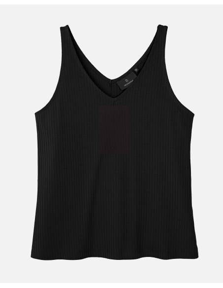 TOP SCOLLO A V IN ECOVISCOSA "TONINA"