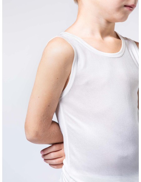 Canotta bambini in pura seta biologica Gots - Lizè Natural Clothing