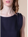 TOP MANICHE ASIMMETRICHE IN 100% BAMBU' SATIN