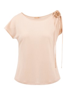 T-SHIRT CINDY CON FIOCCO IN SETA BIOLOGICA, LINO E... 2