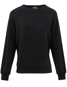 FELPA UNISEX IN BAMBU' "RAGLAN" - NERO