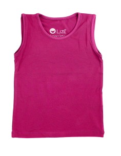 CANOTTA KIDS SPALLA LARGA IN BAMBU' - FUXIA