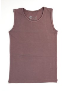 CANOTTA KIDS SPALLA LARGA IN BAMBU' - TORTORA ROSE'