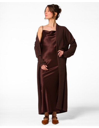 SLIP DRESS IN 100% SETA SATIN "STELLA"