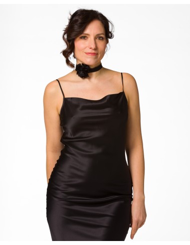 SLIP DRESS IN 100% SETA SATIN "STELLA"