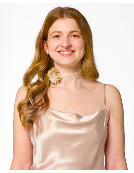 SLIP DRESS IN 100% SETA SATIN "STELLA"