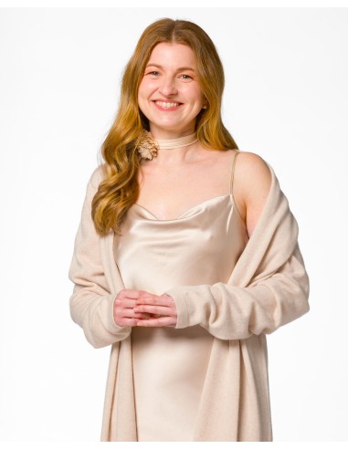 SLIP DRESS IN 100% SETA SATIN "STELLA"