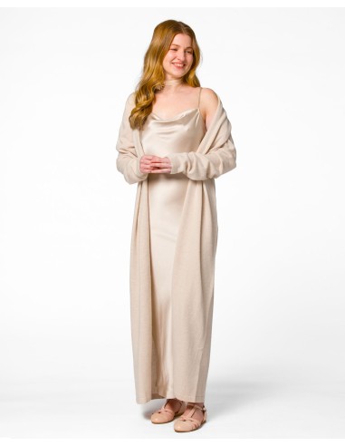 SLIP DRESS IN 100% SETA SATIN "STELLA"