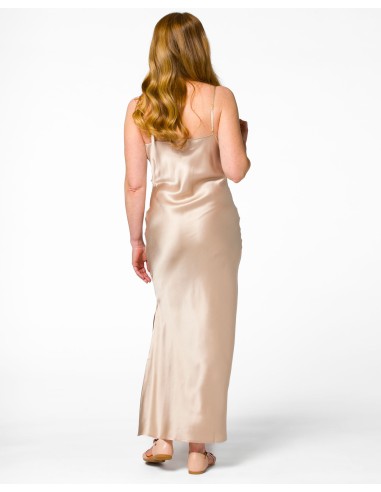SLIP DRESS IN 100% SETA SATIN "STELLA"