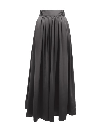 MAXI GONNA IN 100% SETA SATIN "SERENA"