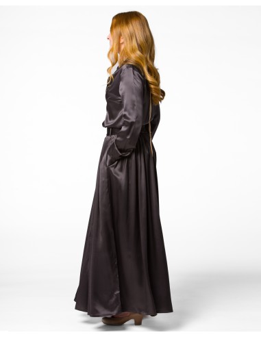 MAXI GONNA IN 100% SETA SATIN "SERENA"