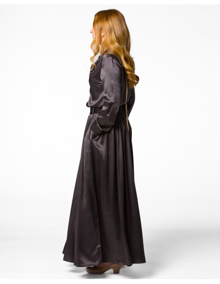 MAXI GONNA IN 100% SETA SATIN "SERENA"