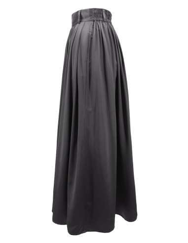 MAXI GONNA IN 100% SETA SATIN "SERENA"