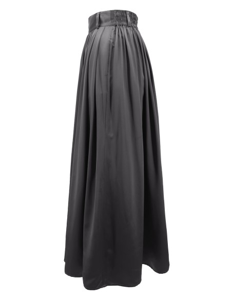 MAXI GONNA IN 100% SETA SATIN "SERENA"