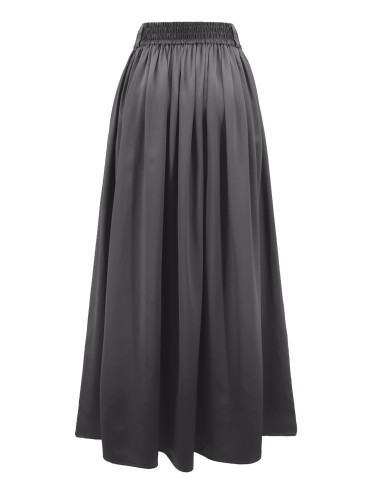 MAXI GONNA IN 100% SETA SATIN "SERENA"