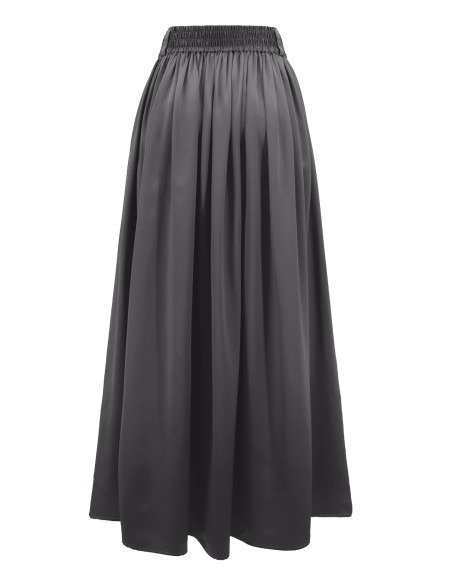 MAXI GONNA IN 100% SETA SATIN "SERENA"
