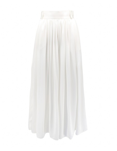 MAXI GONNA IN 100% SETA SATIN "SERENA"