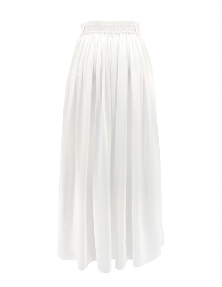 MAXI GONNA IN 100% SETA SATIN "SERENA"