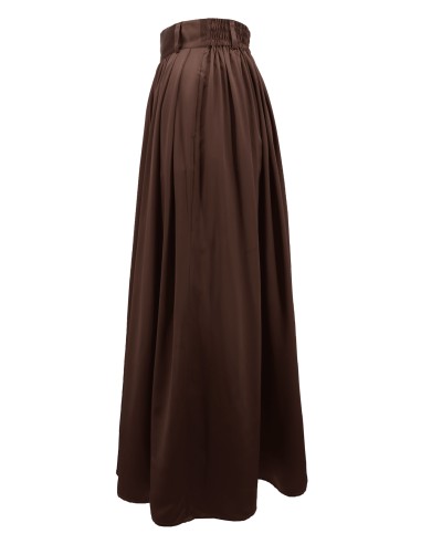 MAXI GONNA IN 100% SETA SATIN "SERENA"