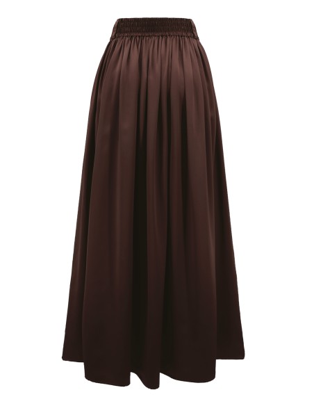 MAXI GONNA IN 100% SETA SATIN "SERENA"