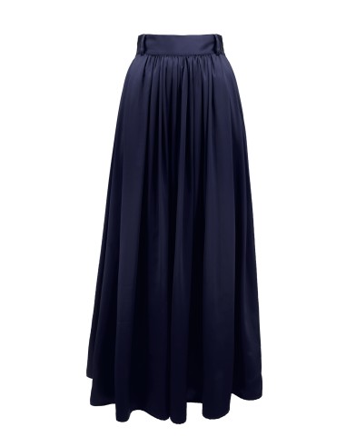 MAXI GONNA IN 100% SETA SATIN "SERENA"