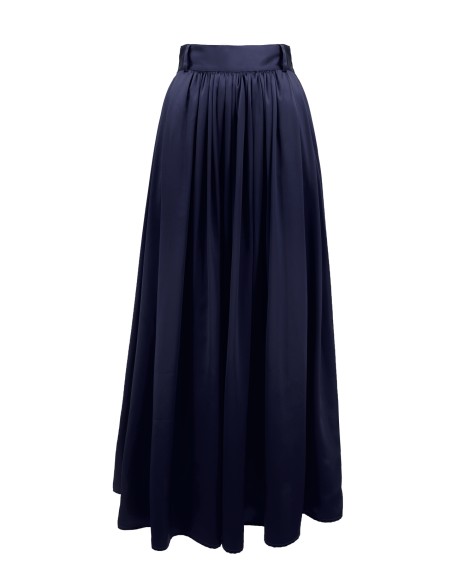 MAXI GONNA IN 100% SETA SATIN "SERENA"
