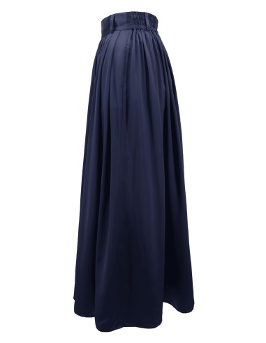 MAXI GONNA IN 100% SETA SATIN "SERENA"