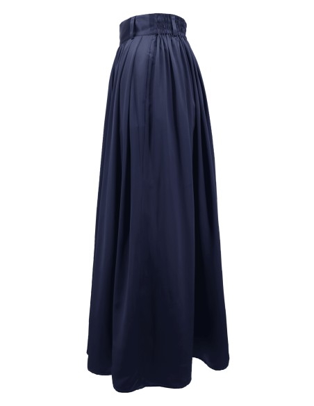 MAXI GONNA IN 100% SETA SATIN "SERENA"