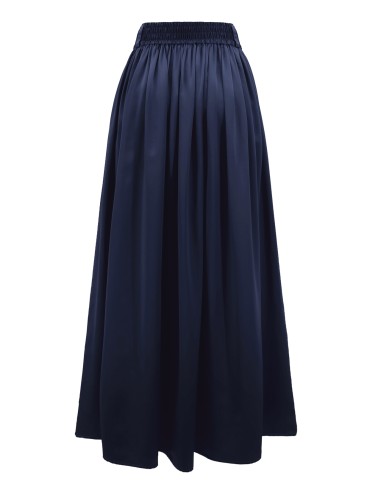 MAXI GONNA IN 100% SETA SATIN "SERENA"