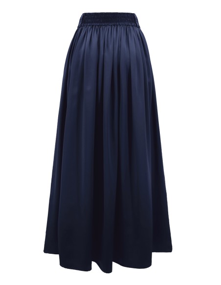 MAXI GONNA IN 100% SETA SATIN "SERENA"