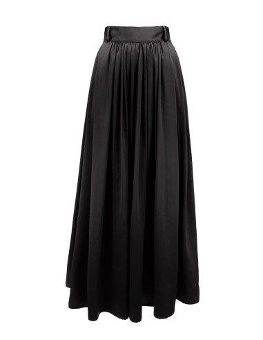 MAXI GONNA IN 100% SETA SATIN "SERENA"
