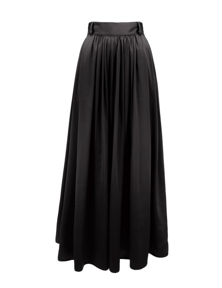 MAXI GONNA IN 100% SETA SATIN "SERENA"