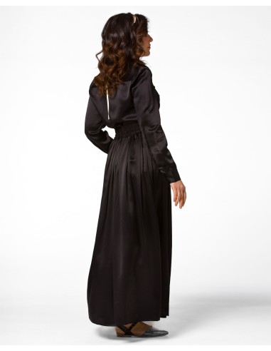 MAXI GONNA IN 100% SETA SATIN "SERENA"
