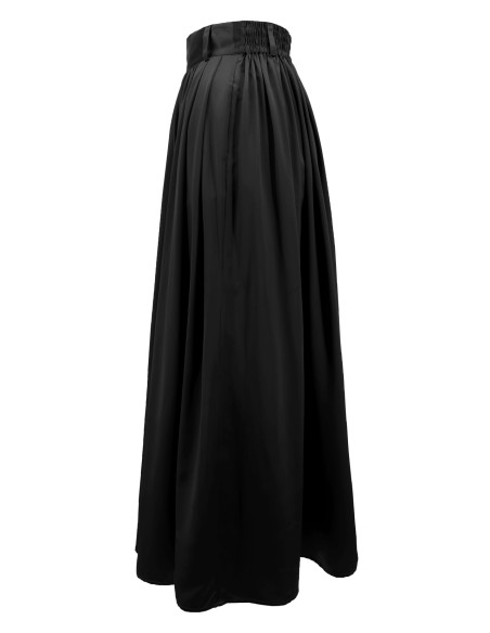 MAXI GONNA IN 100% SETA SATIN "SERENA"