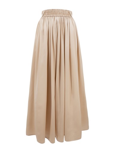MAXI GONNA IN 100% SETA SATIN "SERENA"