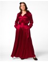MAXI GONNA IN 100% SETA SATIN "SERENA"