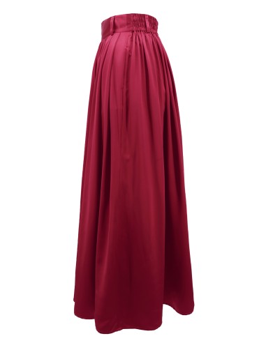 MAXI GONNA IN 100% SETA SATIN "SERENA"