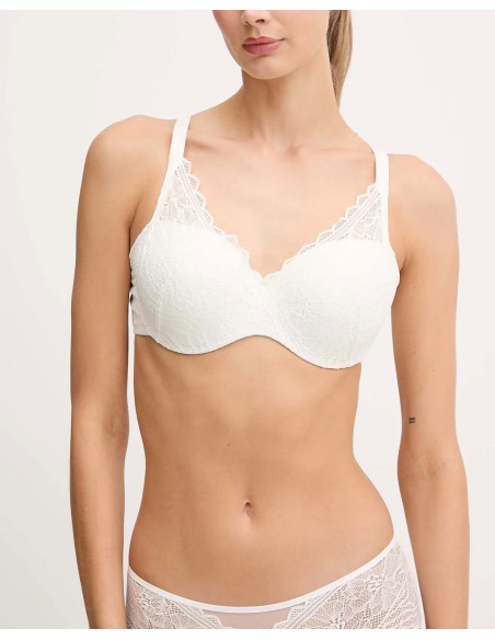 REGGISENO MEMORY FOAM COPRENTE CON PIZZO "FLORAL TOUCH"