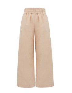 PANTALONE IN SETA E COTONE "TIME" - BIANCO 2