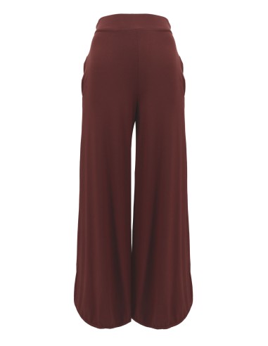 PANTALONI IN JERSEY DI BAMBU LUNGHI E AMPI A PALAZZO