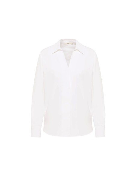 CAMICIA IN COTONE BIOLOGICO SCOLLO "V"