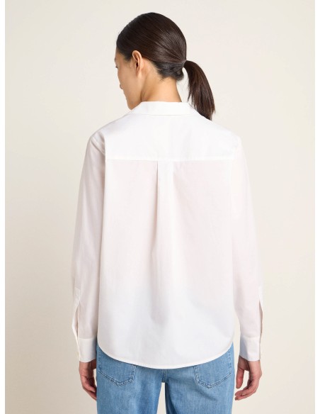 CAMICIA IN COTONE BIOLOGICO SCOLLO "V"