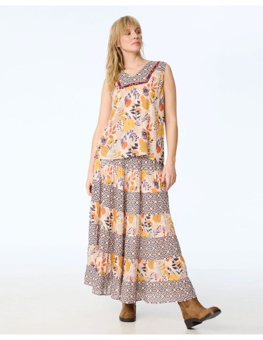 TOP SMANICATO IN MODAL "MALFA"