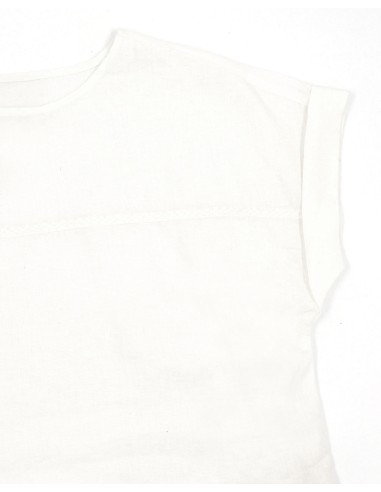 T-SHIRT SQUADRATA IN 100% LINO "BENTE"