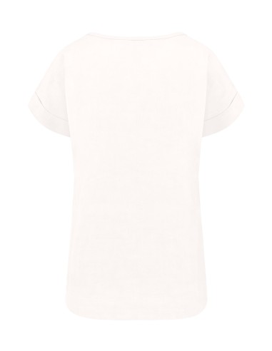 T-SHIRT SQUADRATA IN 100% LINO "BENTE"