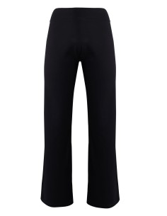 PANTALONE A PALAZZO IN BAMBU' PESANTE - NERO