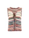 GILET APERTO IN COTONE PIMA FATTO A MANO "BONDI"
