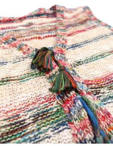 GILET APERTO IN COTONE PIMA FATTO A MANO "BONDI"

