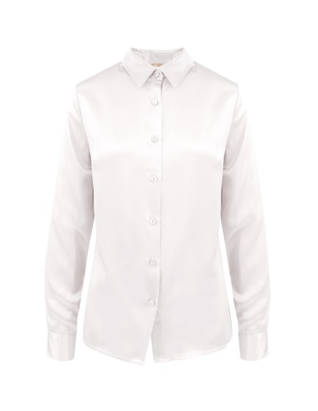 CAMICIA IN 100% SETA SATIN "SVEVA"