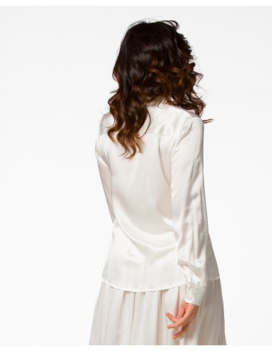 CAMICIA IN 100% SETA SATIN "SVEVA"